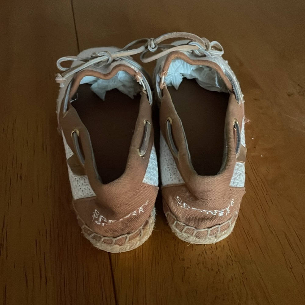 SPERRY TOP SIDER Beige Linen Espadrille Women’s Size 6 - Picture 5 of 10
